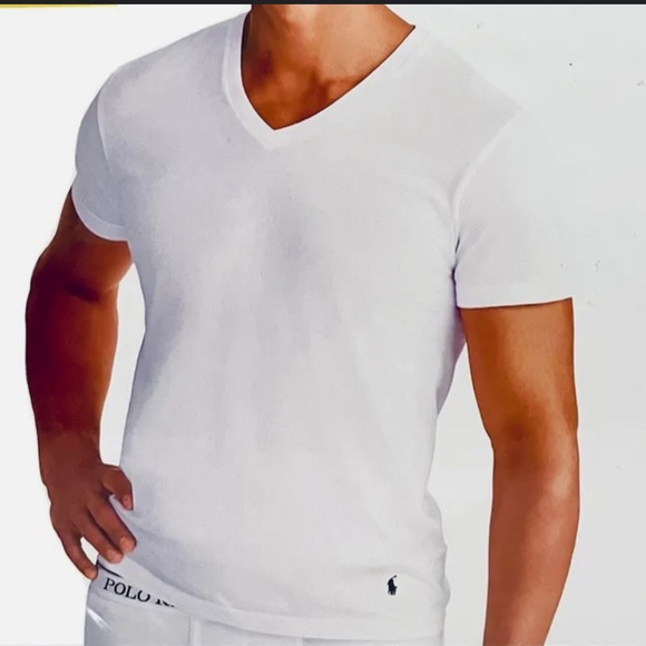 Polo Ralph Lauren Other - White cotton V-neck shirt size 1XL